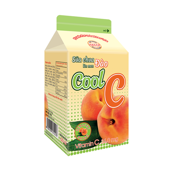 Thức Uống Sữa Chua Lên Men Đào Cool C 450ml